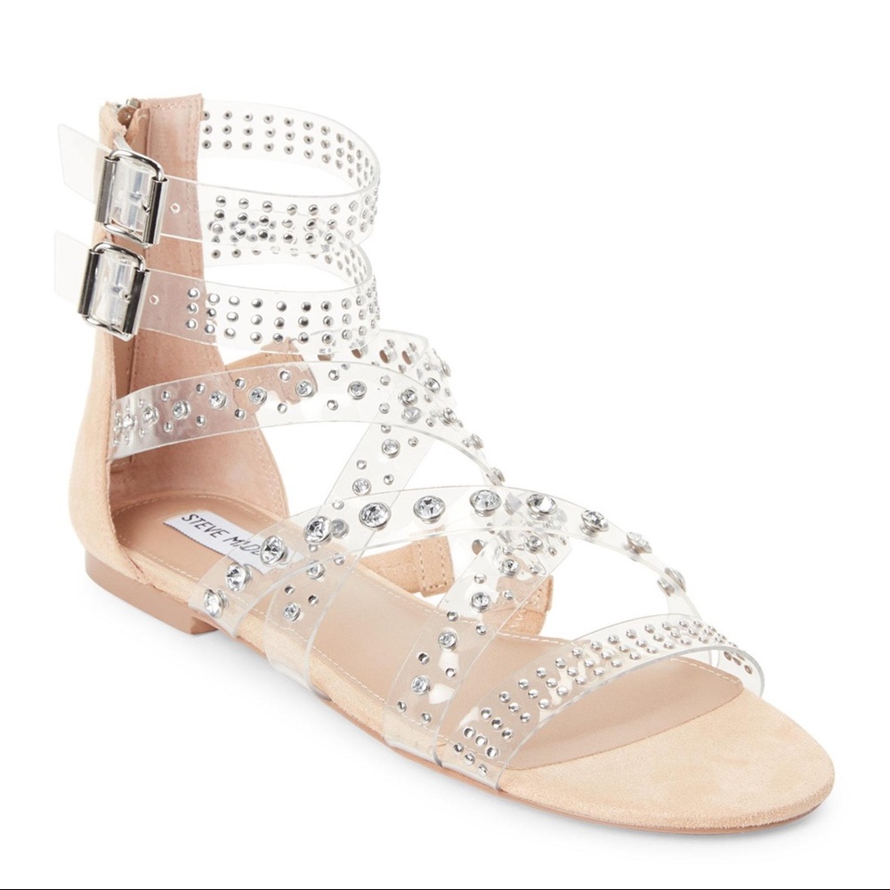 Studded Clear Jelly Gladiators - Picture 2 of 4